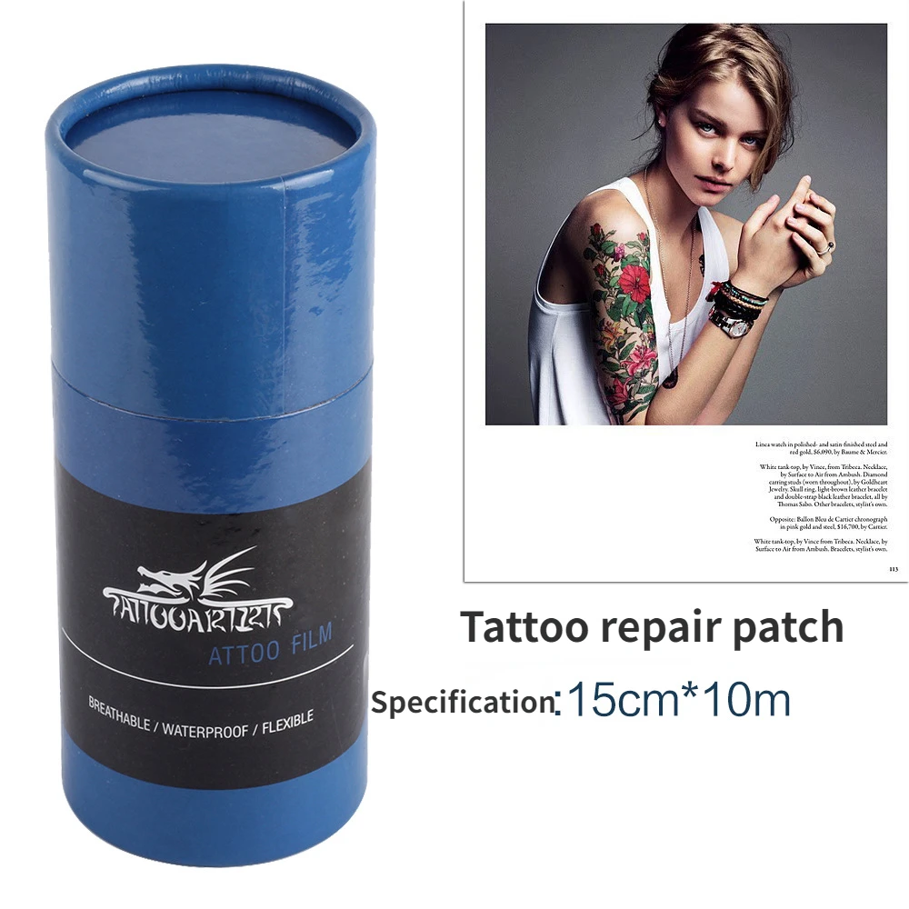 10m/PCS Tattoo Accessories Disposable Protection Film After Tattoo Care Follow-up Solution Tattoo Repair Patch Tattoo Atists