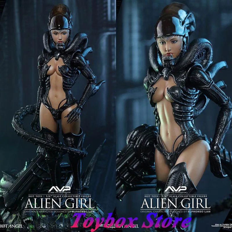 Ht Hottoys 1/6 Has002 Alien Girl Action Figure Alien Vs Predator Film Di Fantascienza Simulazione Originale 12 "Set Completo Soldato