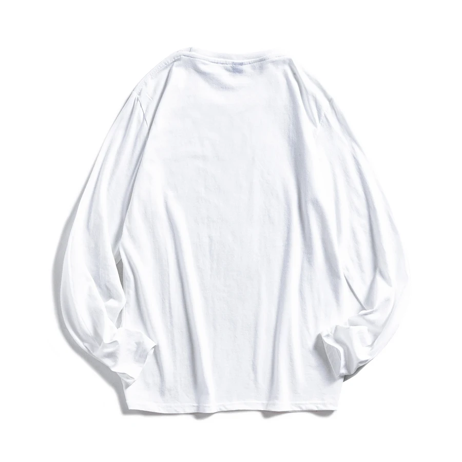 WAVLATII Women O-neck Long Sleeve T shirts Lady White Cotton Tops Female Soft Casual Tees Women's Black T-shirt 3