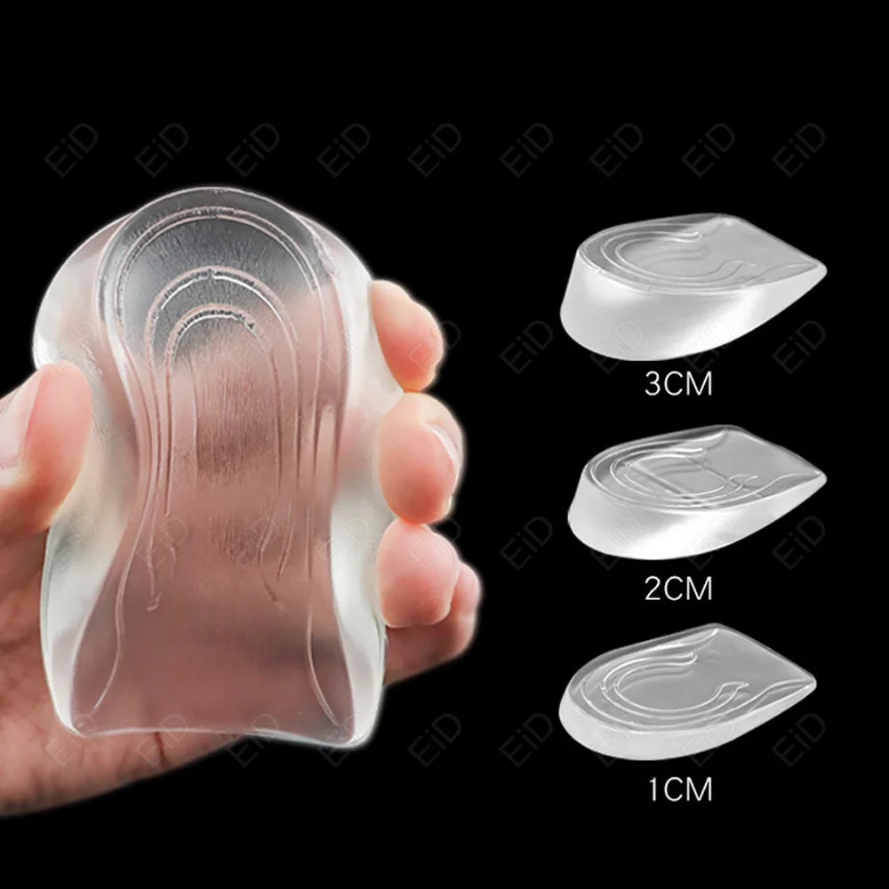 1–3 cm unsichtbare Einlegesohle zur Erhöhung der Höhe, weiche Silikongel-Einlegesohlen für Fersenspornschmerzen, Fußmassagegerät, Pflegekissen, Einlegesohle mit halbem Absatz – Detail 25