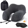 U Shaped Memory Foam Neck Pillows Soft Slow Rebound Space Travel Pillow Massage Neck Cervical Healthcare Bedding Drop Shipping 1