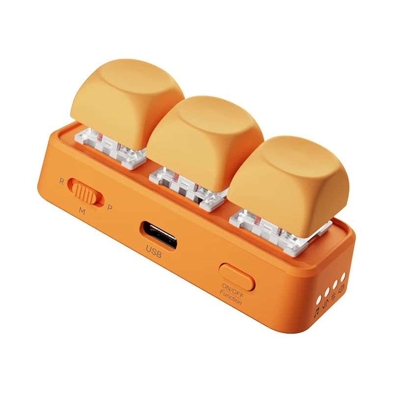 HanLinYue Orange Free3 미니 블루투스 키보드는 수직 짧은 영상 위아래 전환, 리더 페이지 넘김, Ko 기능을 지원합니다.