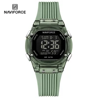 NAVIFORCE 6114 Brand Fashion Electronic Watches for Woman Calendar Waterproof Silicone Strap Sports Casual Ladies Digital Watch
