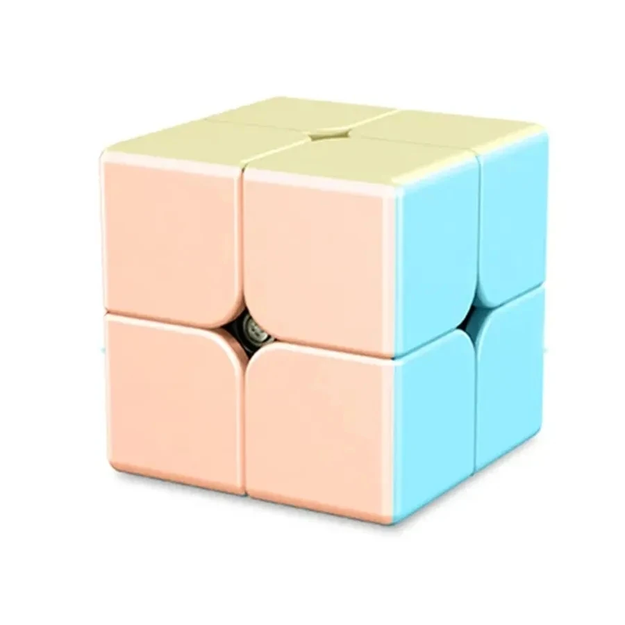 Moyu meilong cubos mágicos macaron 2x2 3x3 4x4 5x5 pirâmide velocidade profissional cubo rosa 2x2x2 3x3x3 4x4x4 5x5x5 quebra-cabeça sem adesivos