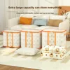 Dust-proof Folding Storage Baskets with Handles Transparent Foldable Storage Bag Waterproof Storage Containers Quilt Storage Bag 6