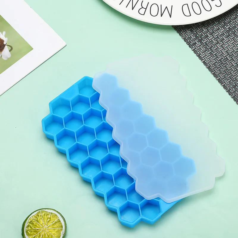 Blue with lid