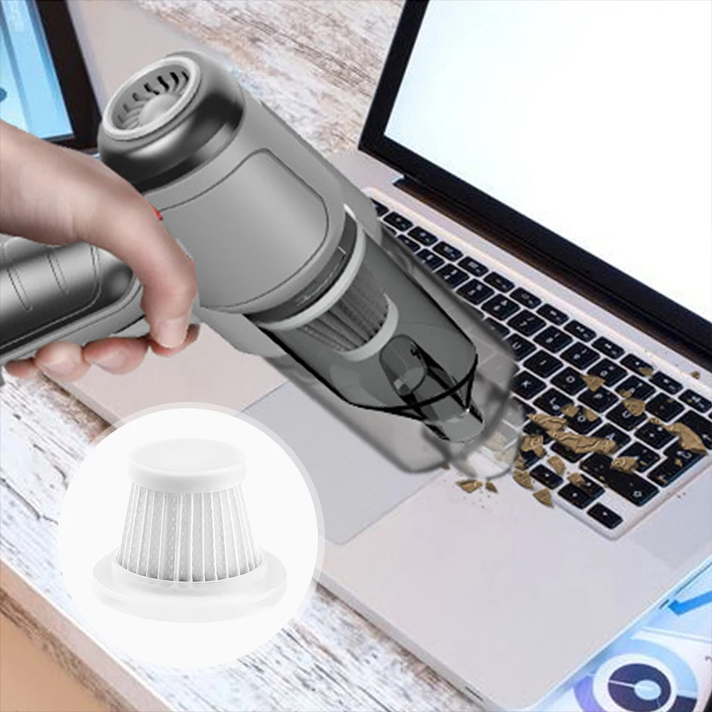HEPA Car Vacuum Filter Easy Installation and Removal Vacuum Cleaner Cartridges Portable Handheld Cleaner Accessories 5pcs
