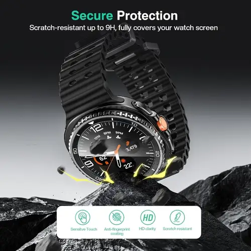 2PCS Tempered Glass For Samsung Galaxy Watch 8 Classic/8 40mm 44mmCover Anti-Scratch Screen Protector With Tool Easy Install Kit - Image 4