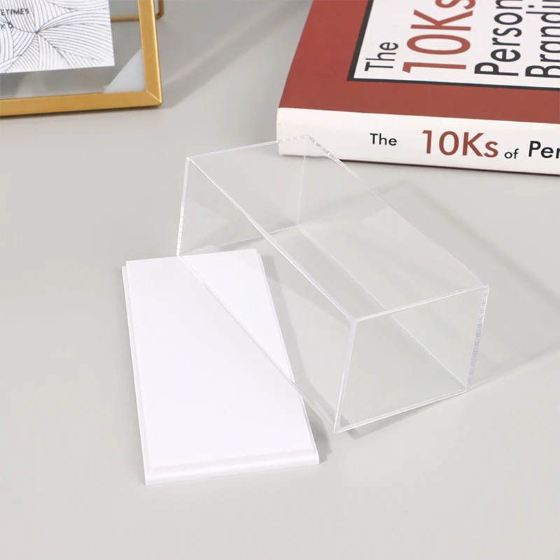 1:64 Scale Car Model Display Box Transparent Acrylic Dustproof Case Hard Cover Collectible Miniature Figure Toy Protection 4