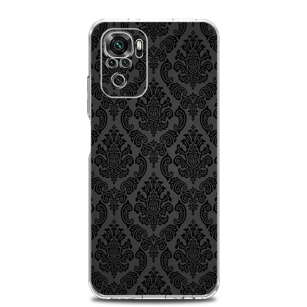 Gothic Black Lip Clear Soft Phone Case Cover