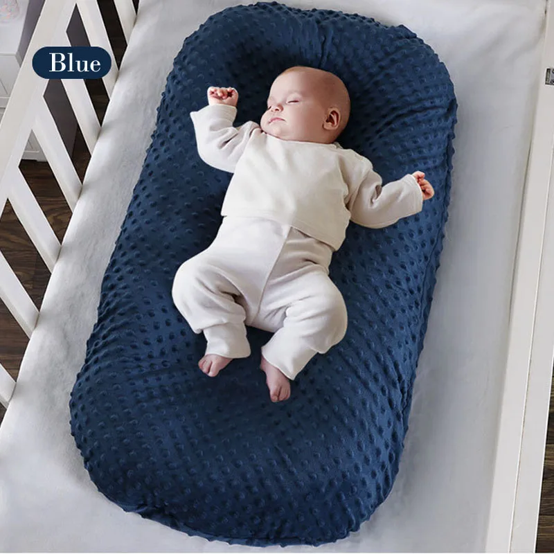 Baby Lounger Newborn Lounger Portable Baby Bassinet Newborn Lounger Cover Baby Co-Sleeping Cribs 100% Organic Cotton Breathable and Hypoallergenic for 0-24 Months Aolvo Snuggle Nest 