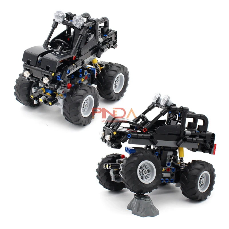 367 Pcs Moc Monster Truck Model Set High-Tech Building Blocks Technical Off-Road Buggy Car Bricks Mindstorms Kid Toys Boy Gifts