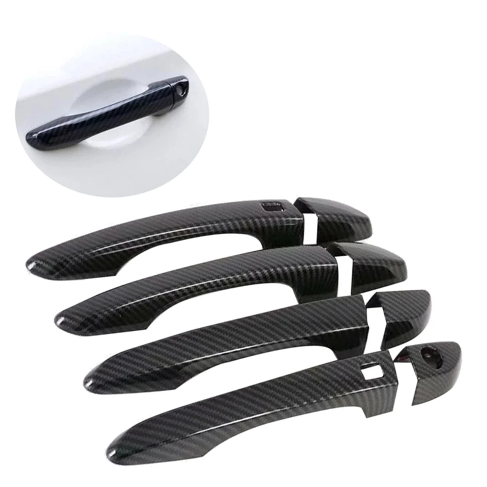 

ABS Carbon Fiber Car Door Handle Cover Trim Styling Accessories for Hyundai Tucson 2016 2017 2018 2019 2020 2021
