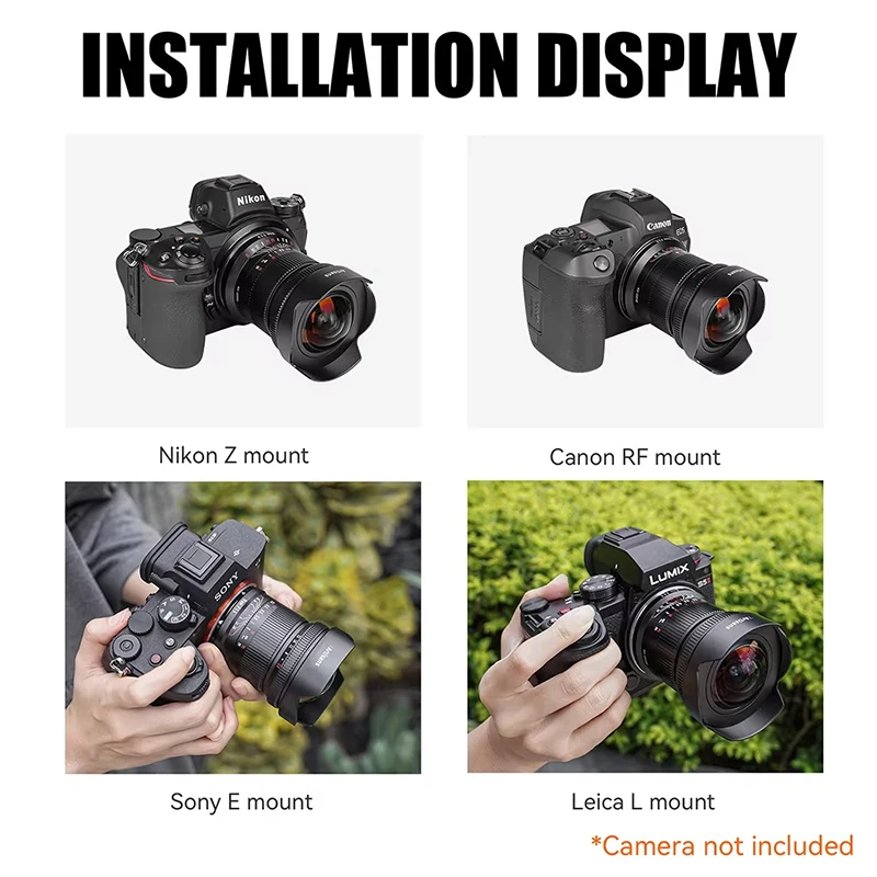 7artisans 9mm F5.6 풀프레임 초광각 프라임 렌즈 ( E/캐논 RF/니콘 Z/라이카 L/A7M2 R10 Zfc A7R 마운트 카메라용)