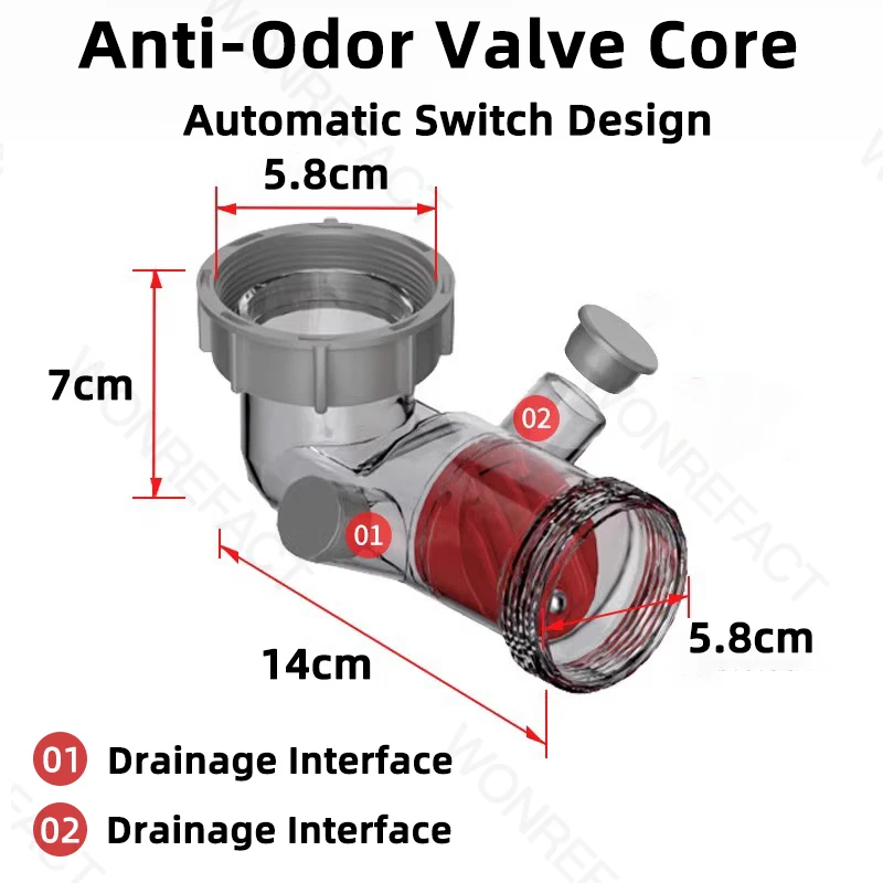 Kitchen Sink Drainage Accessories Drain Pipe Adapter Sink Drain Hose Anti-Odor Check Valve Filter Multi-joint Pipe kitchen sink strainer