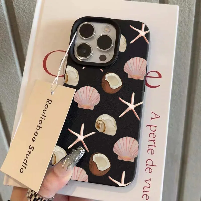 Tropical Ocean Coconut Starfish Shell Soft Phone Case Cover