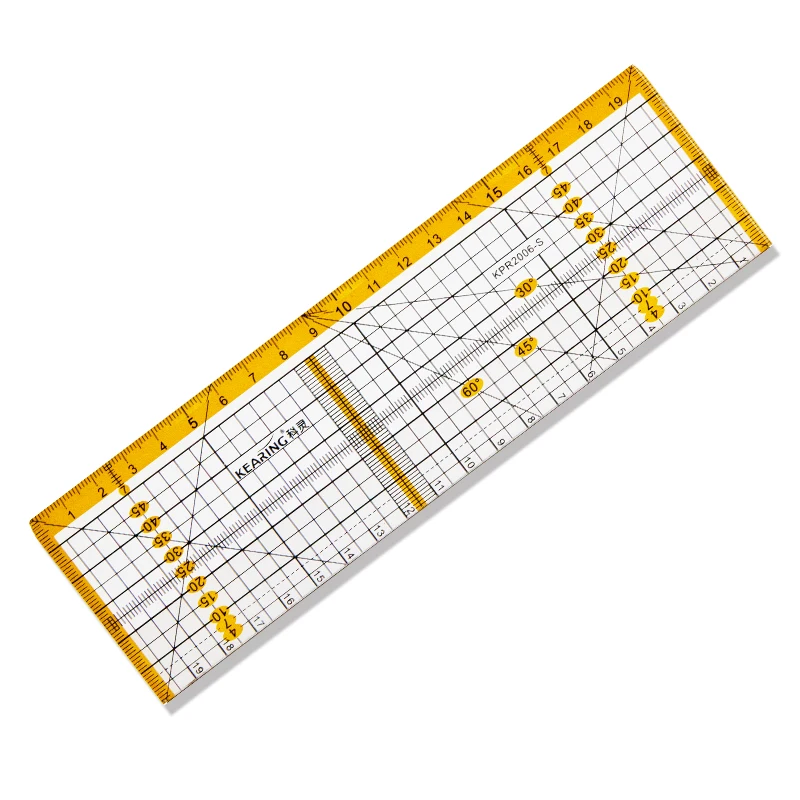 Acrylic Quilter's Ruler Kit & Non-Slip Rings –