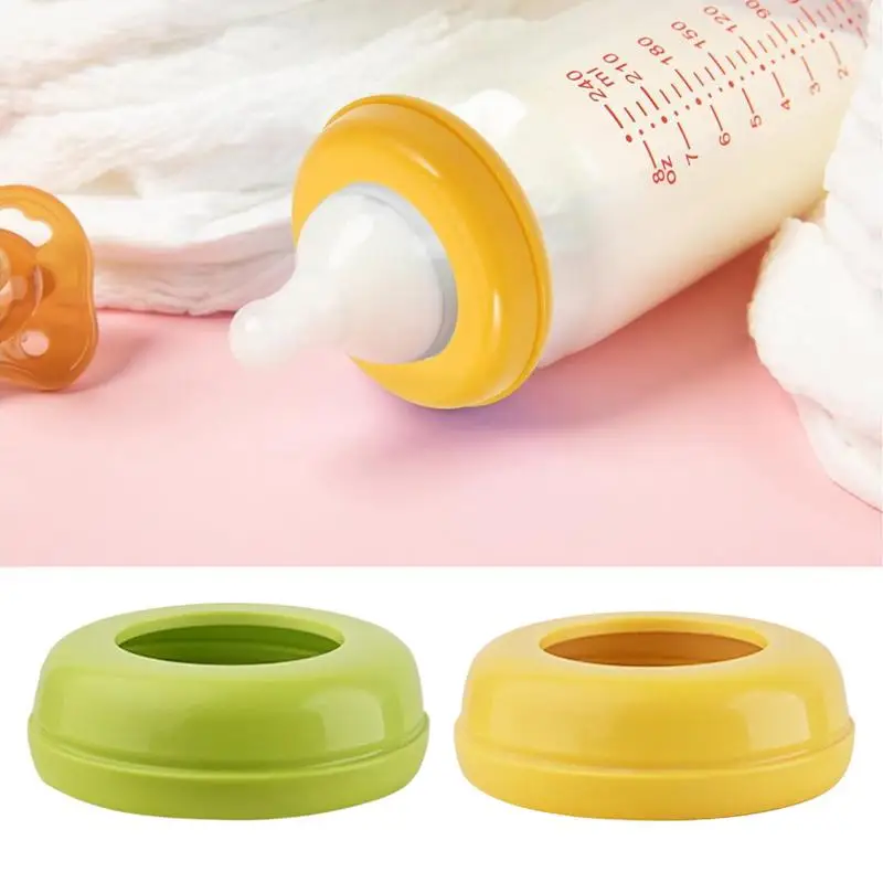 5 pieces Baby Bottle Collar Rings Replacement Screw Rings Leak-Proof Baby Bottle Accessories Food-Grade For Feeding