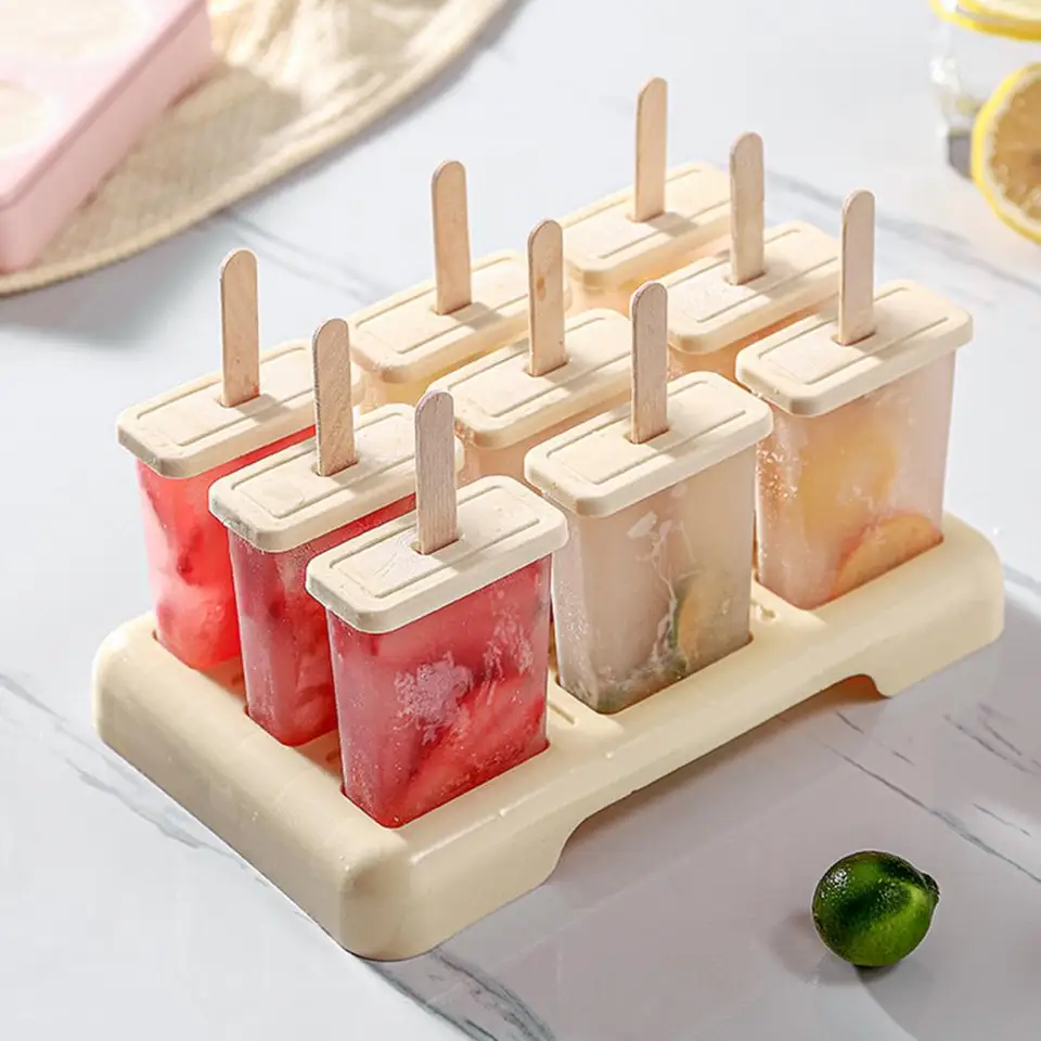 4 Even Old Popsicle Molds with Lid Mold Ice Cream Mold Popsicle Mould DIY  Ice Cream Mold Homemade Ice Cream for Summer - AliExpress