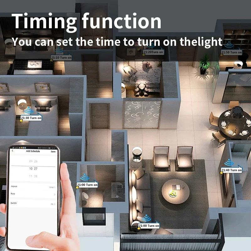 TNCE Tuya WiFi Smart Dimmer Switch EU Smart Glass Panel Wall Touch Switch APP Control Works with Alexa Google Home