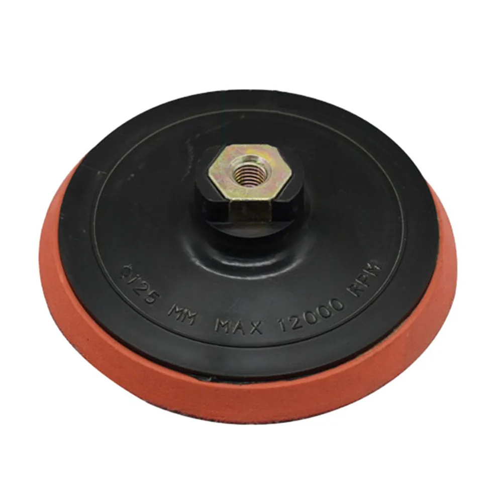 

1pc Polishing Pad 4.5 5 Inch Thread Adhesive Sanding Pad M14 For Angle Grinder Buffing Stone Furniture Metal Power Tools Parts