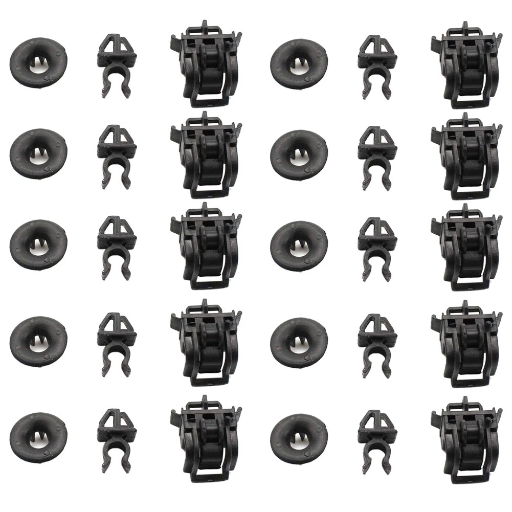 

10 Set Engine Hood Rod Holder Opener Stay Grommet Clips for Honda Accord Odyssey Pilot Fit RB1