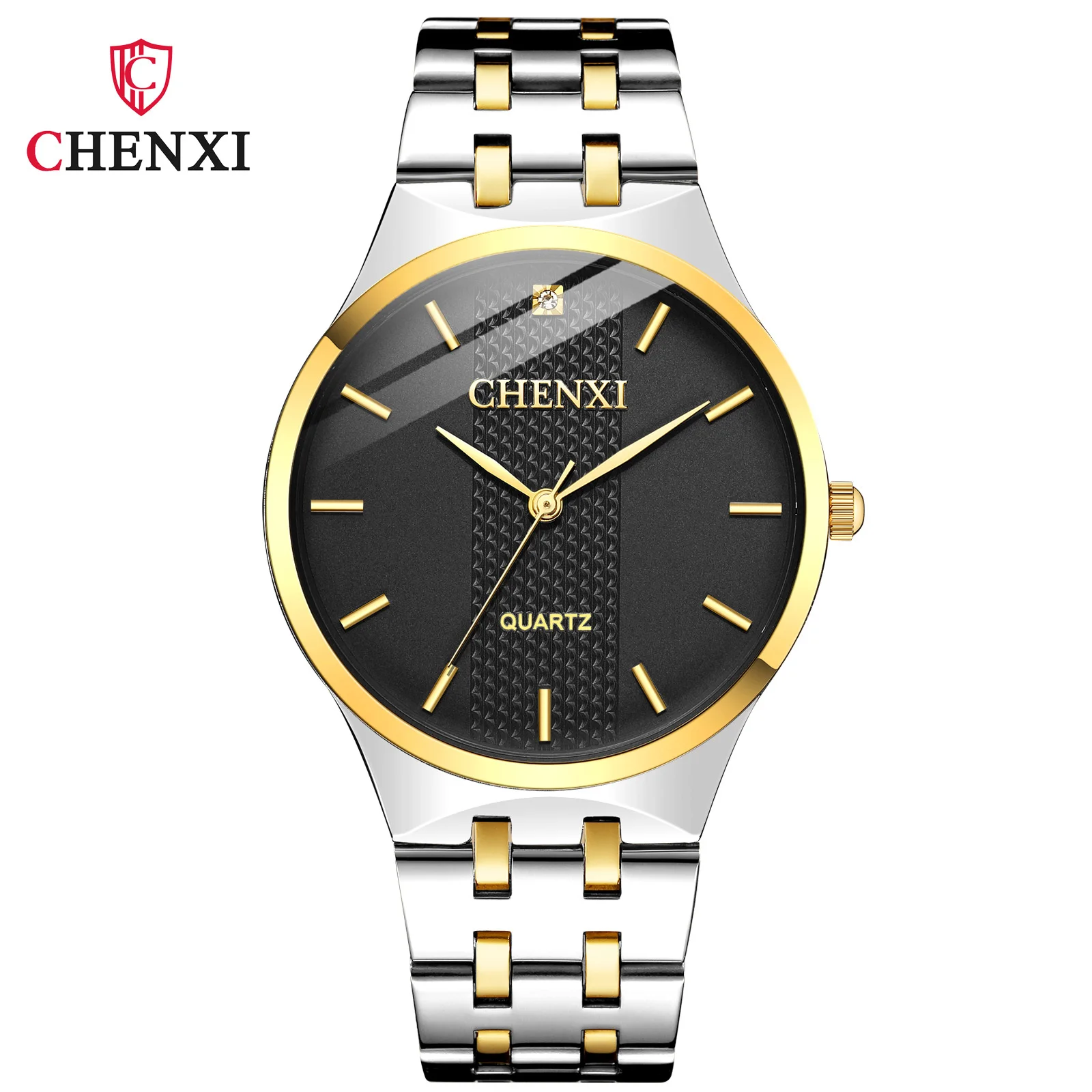 CHENXI 055B Couple Watch Business Style New Waterproof Men Women Steel Quartz Wrist Watches Gift Relogios Feminino Montres Homme