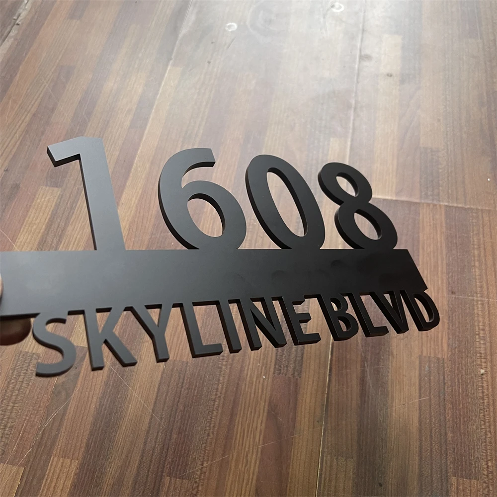 House Numbers House Sign Address Sign Outdoor 3mm Laser Cutting Acrylic Customized Personalized house number signs,house numbers,number plate