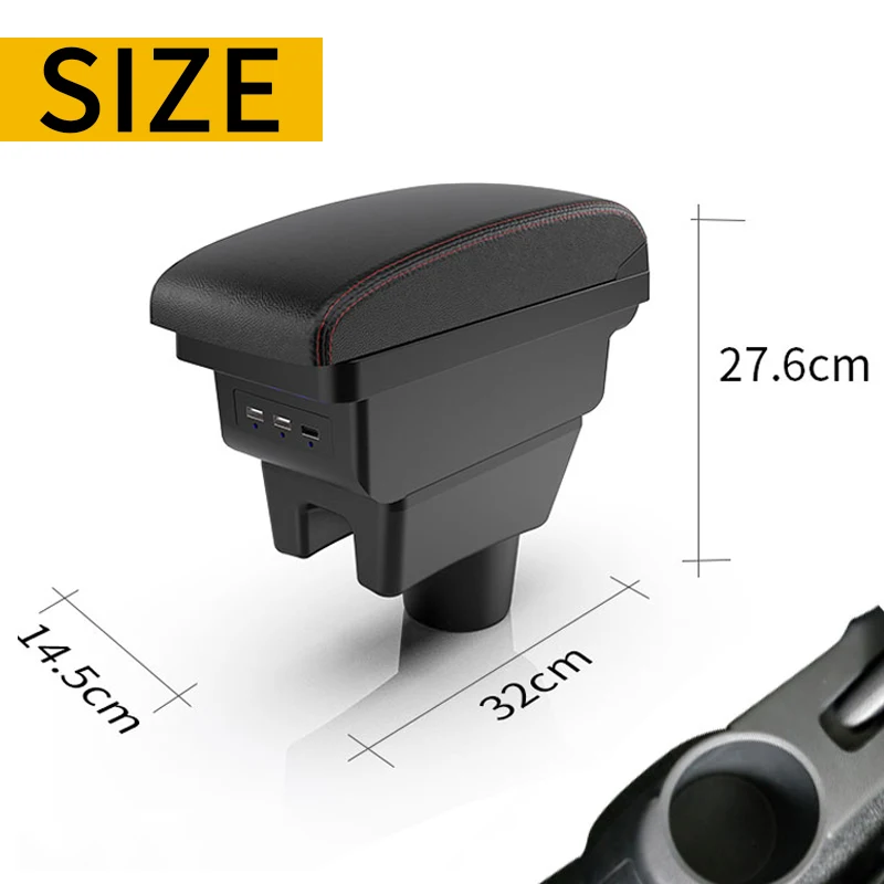 Car Armrest Storage Box For Mitsubishi Attrage Mirage For Dodge Attitude Mitsubishi Space Star Car Accessories car armrest box