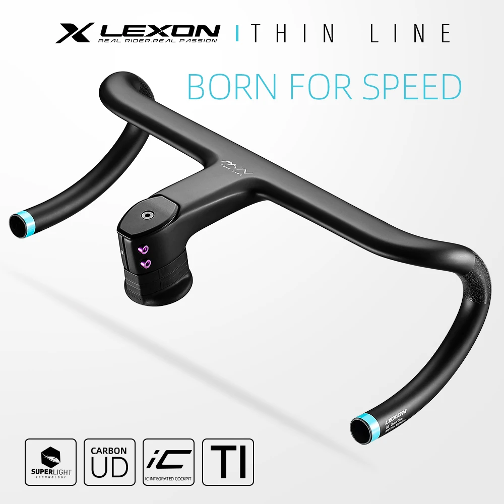 LEXON Carbon Road Integrated Handlebar Full Inner Cable Road Bike