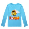 New Spring Summer Boys Clothes Kids Cosplay Fun Squad Gaming Long Sleeve T-shirt Cotton Casual Children Pullover Girls Tees Tops 6