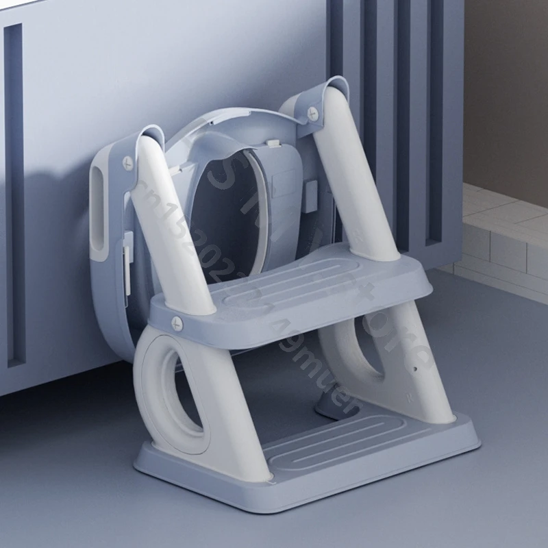 Children's Toilet Portable Stepped Baby Toilet Ring Foldable Auxiliary Toilet Step Toilet Ladder 4