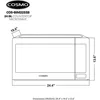Microwave Oven with Smart Sensor, Touch Presets, 1200W & 2.2 Cu. Ft. Capacity, 24 Inch, Stainless Steel 5