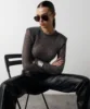 2024 Autumn Winter Female Sweater Perspective Knitwear Pullover For Women Elegant Soft O Neck Long Sleeve High Street Outwear 4