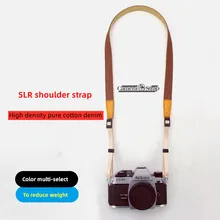 Cinturón ajustable universal de cuero y algodón para cámara, accesorio para cinturón de hombro y cuello, para cámaras SONY/Nikon SLR