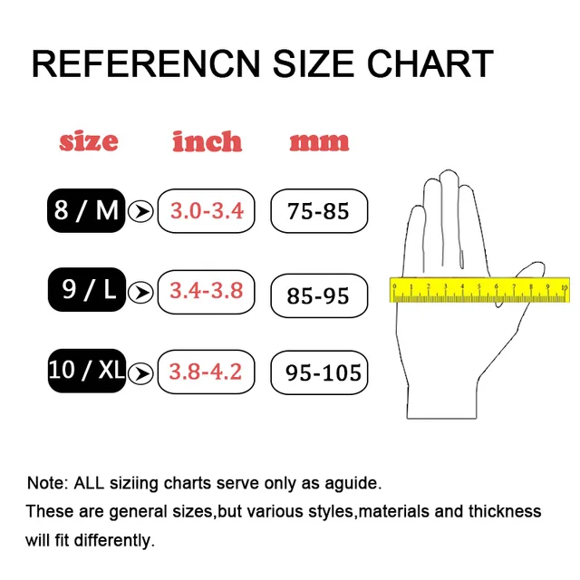 European Glove Size Chart