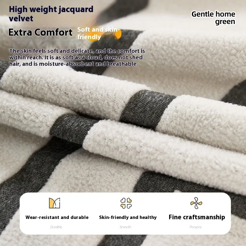 Jacquard Adjustable Elastic Sofa Cover Armchair Protector Corner L Shape Stretch Thick Slipcovers Couch Covers 1/2/3/4/5 Seater 4