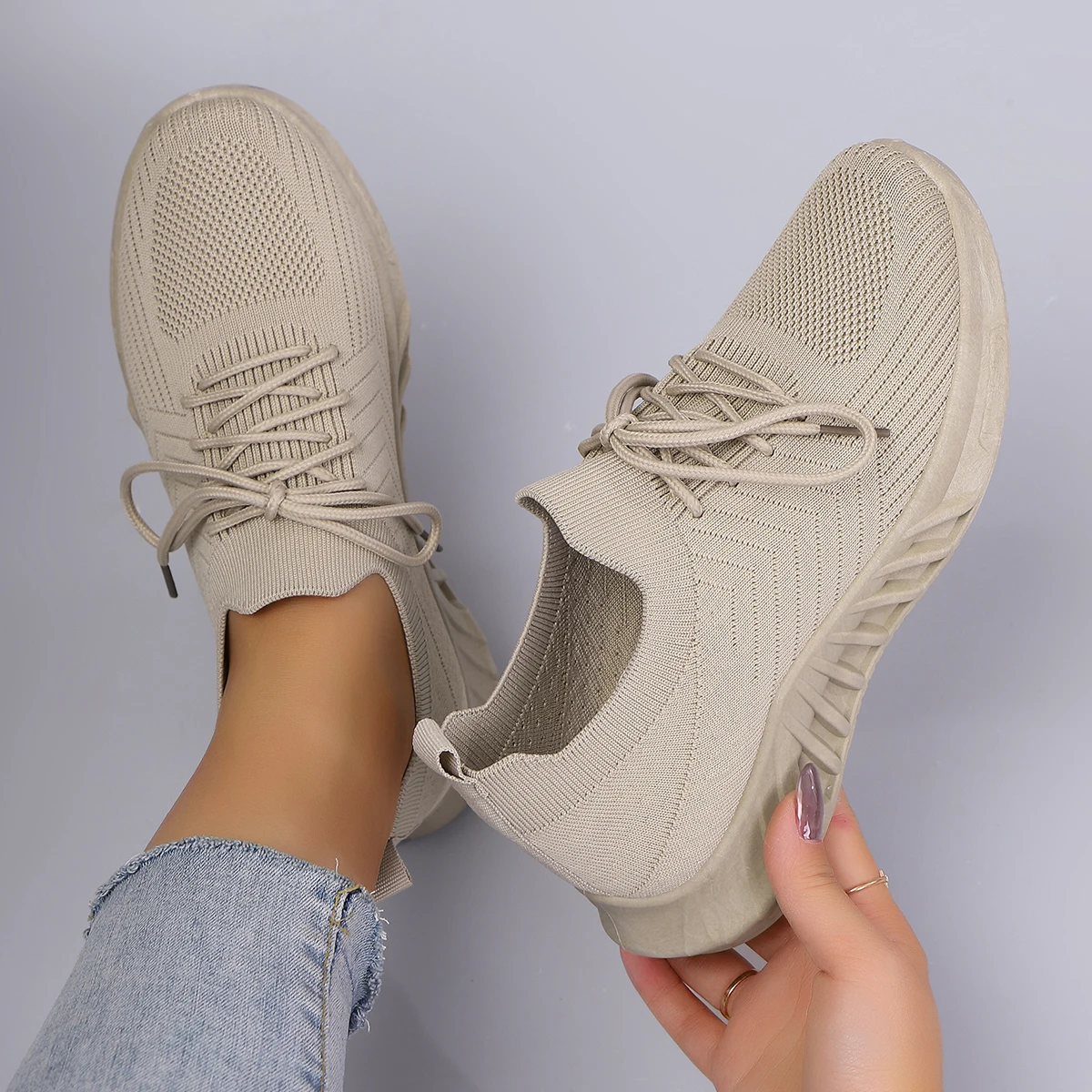Women's summer breathable mesh flat shoes women's shoes casual sneakers shoes, clearance free shipping