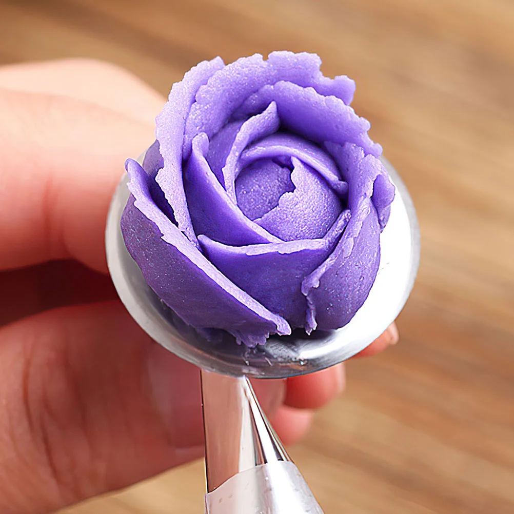 6pcs Stainless Steel Pastry Flower Nails Cake Decorations Tools