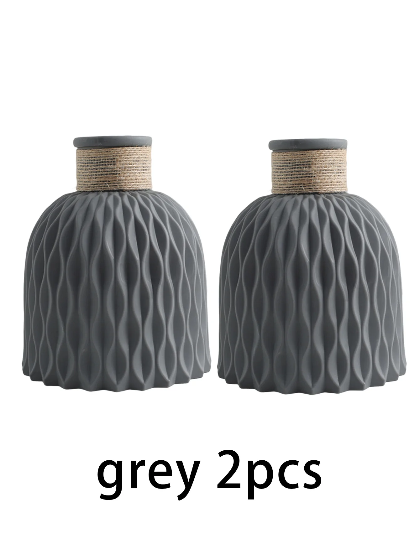 مزهرية زخرفية بلاستيكية لسطح الطاولة 1/2، مزهرية ا...