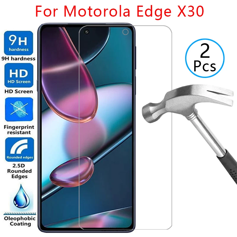 Custodia Per Motorola Edge X30 Cover Screen Protector Vetro Temperato Su Moto Edgex30 X 30 30X6.7 Custodia Protettiva Per Telefono Coque 360
