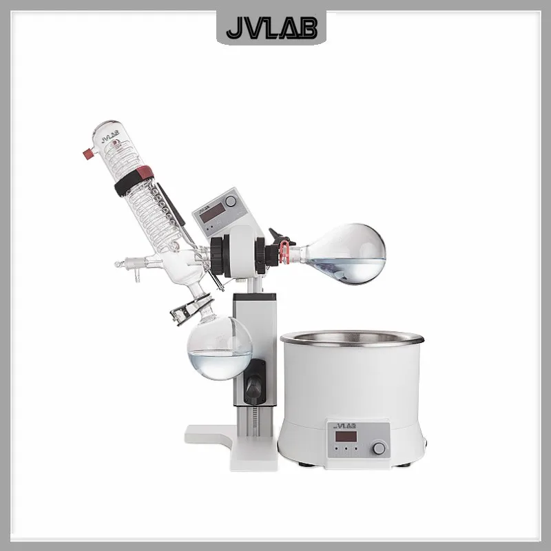 Rotary Evaporator With Set Of Glassware Vertical 1000mL& Heating Bath 5L Laboratory Distiller Machine Condenser(1200cm2) RE100-S