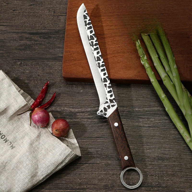 

Кухонные ножи, нож для обвалки, нож шеф-повара из кованой стали, профессиональный кухонный полезный инструмент для кухни