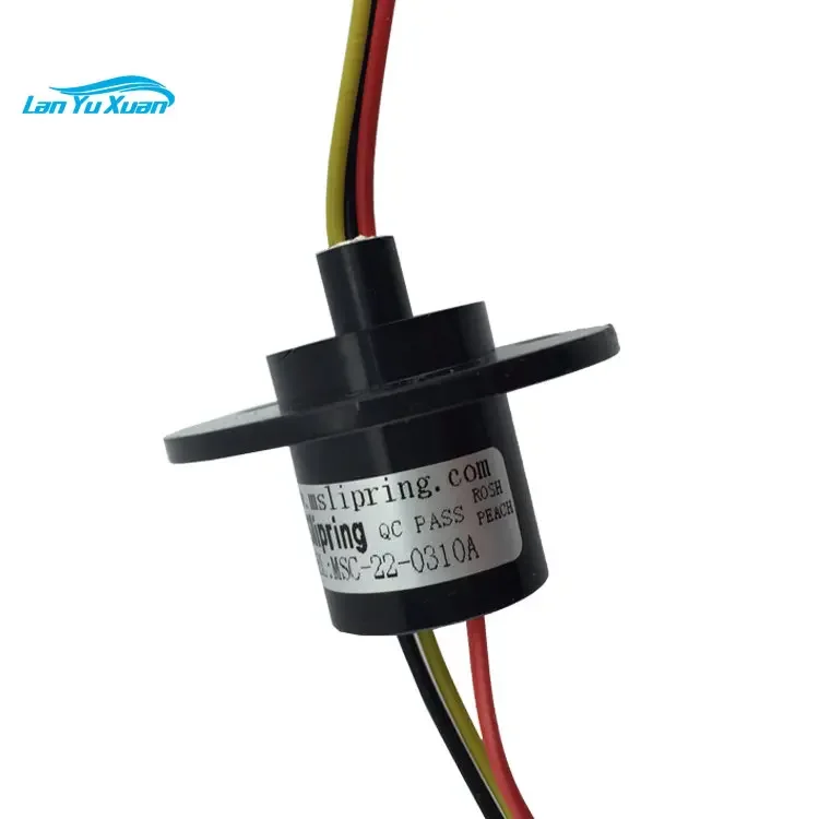 

Slip ring 3-way 10A D22mm collector ring brush light box conductive ring wind power generation