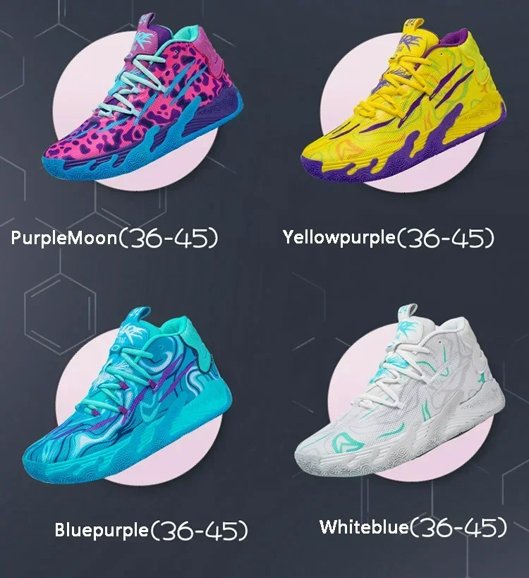 2025 Basketball Shoes for Men Cushioning Basketball Sneaker Women Kids High-top Outdoor Sport Sneakers Breathable Athletic Shoes