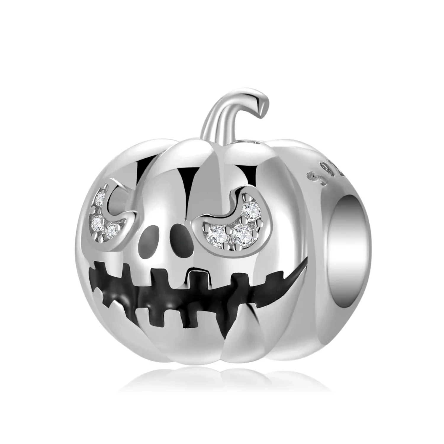 

Creative pumpkin skull beads Halloween series 925 sterling silver beaded bracelet diy accessories
