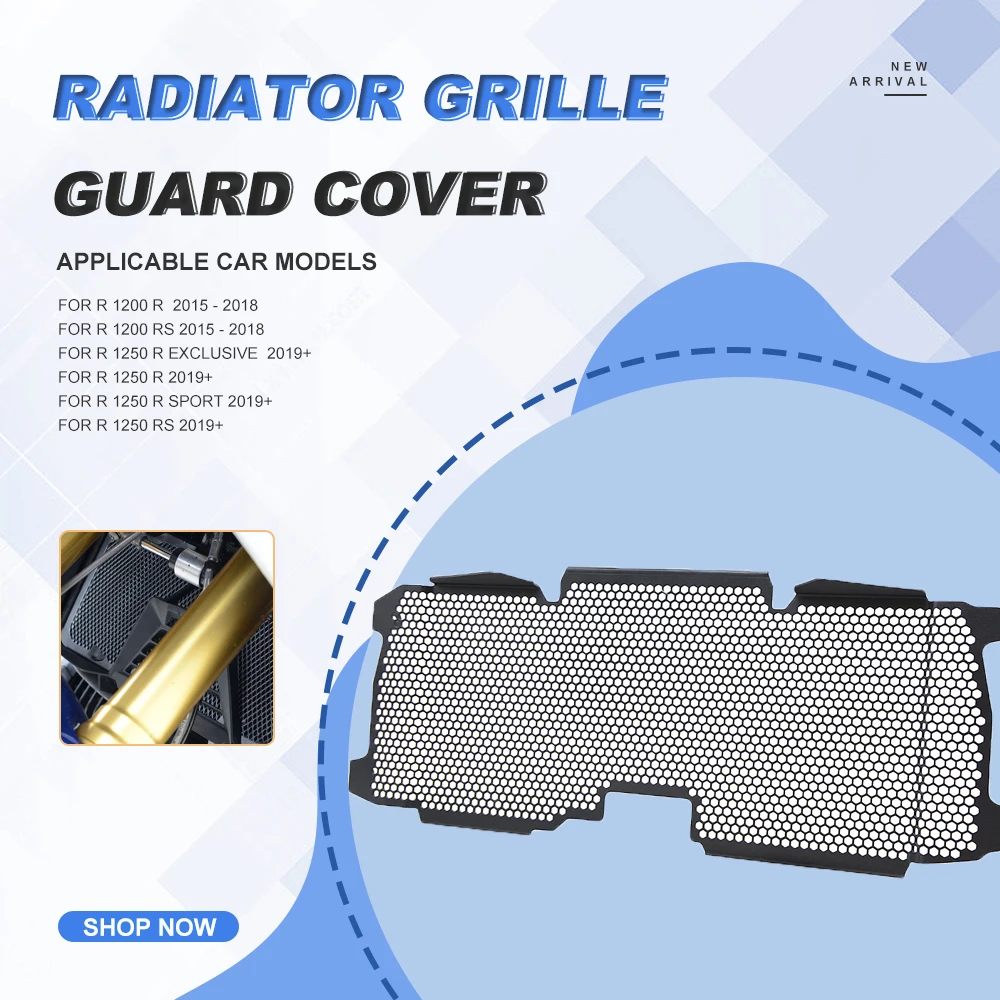 

For BMW R 1200 R 1200 RS 1250 1250 R R1200R R1250R R1200RS 2015 2016 2017 2018 2019 Radiator Guard Protector Grille Grill Cover