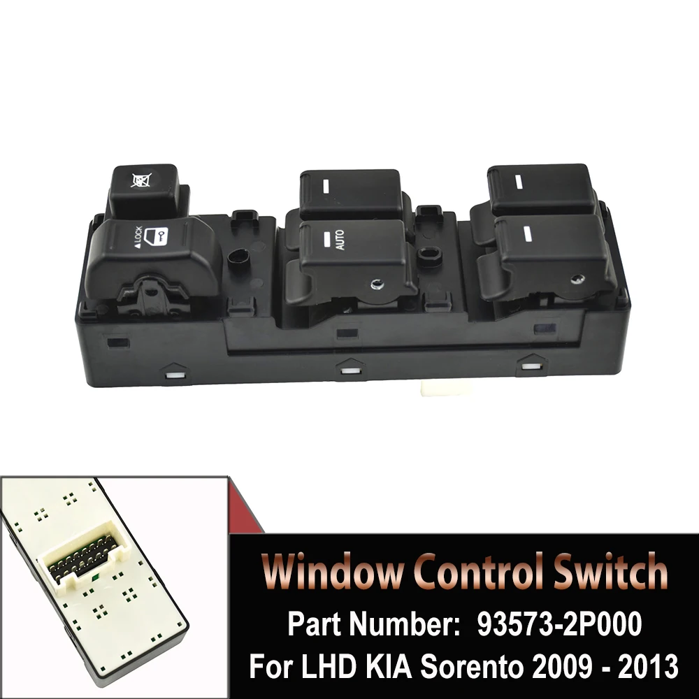 93573 2P000 Top Quality 16 PIN Front Left Electric Power Window Master