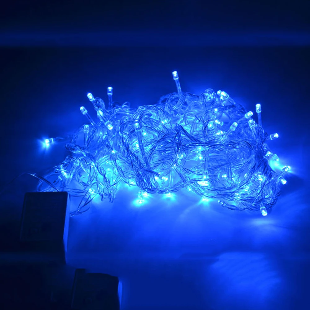 

20M 200LED Fairy String Lights Blue color Indoor Garlands LED Lamp Holiday Christmas Decoration Party Supplies EU Plug 220V
