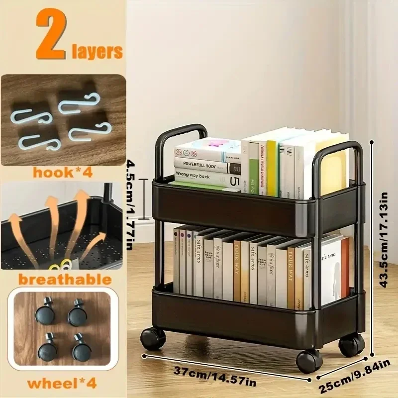 Stationery Organizer 2-layer Detachable Plastic Boxes Office School Supplies
